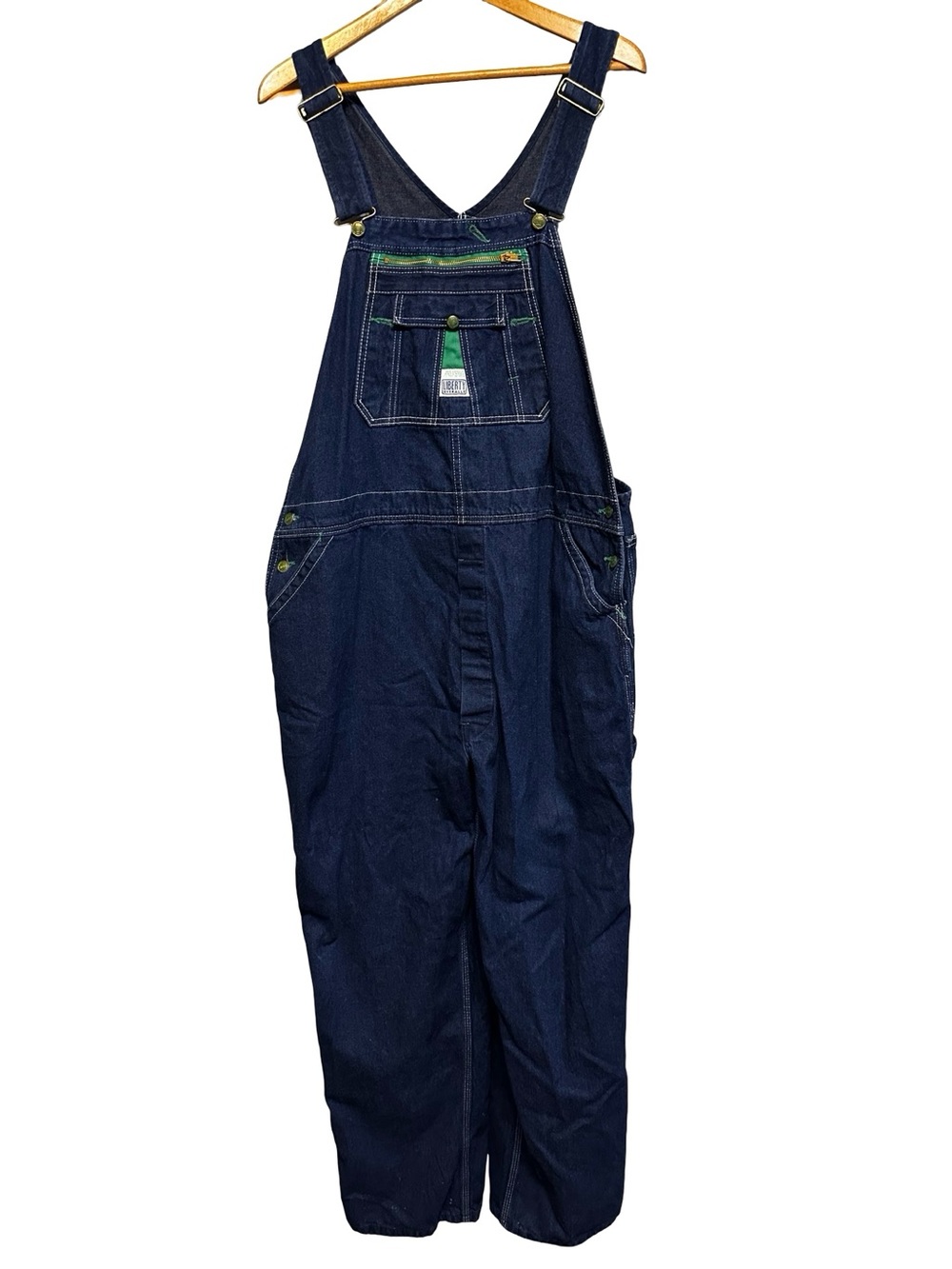 Liberty Denim Bib Overalls Size 48x32 Jean Workwear Coveralls Country Western